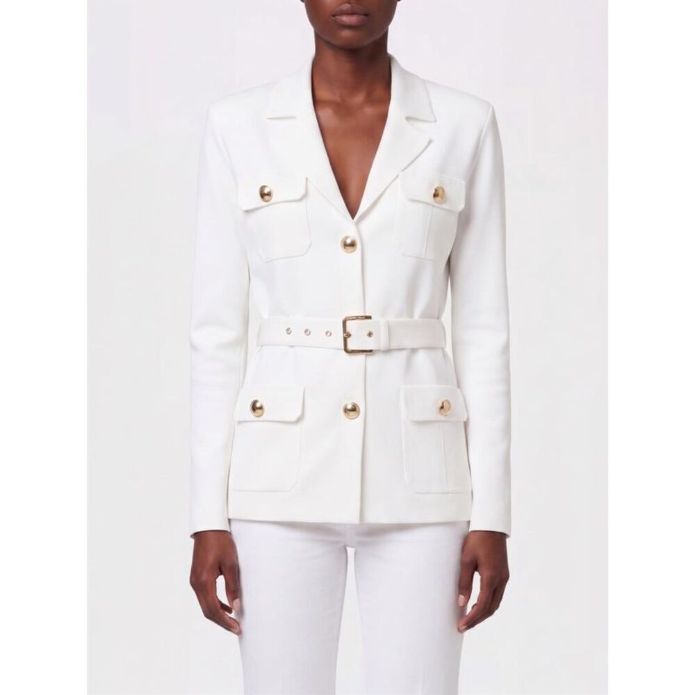Elisabetta Franchi Jacket Woman Ivory